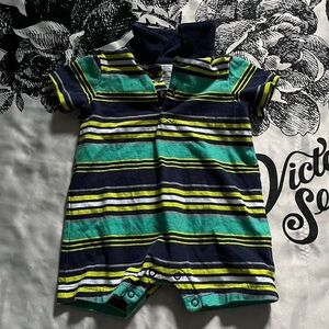 Simple Joy’s by Carter's multicoloured striped baby boy romper